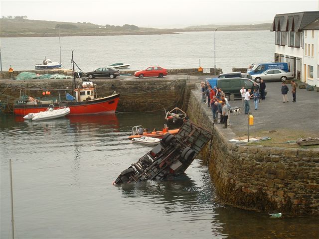 owner calls for a recovery vehicle and waits for that expert touch