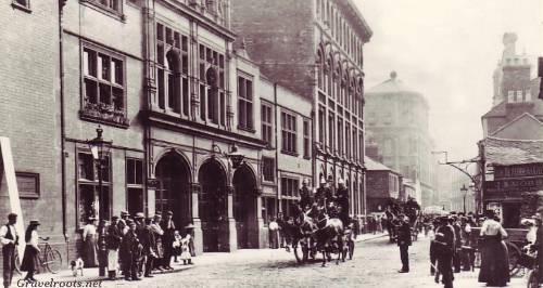 Leicester, Rutland Street, Horse drawn fire engines