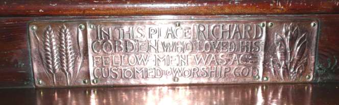 Cobden plaque, St. James