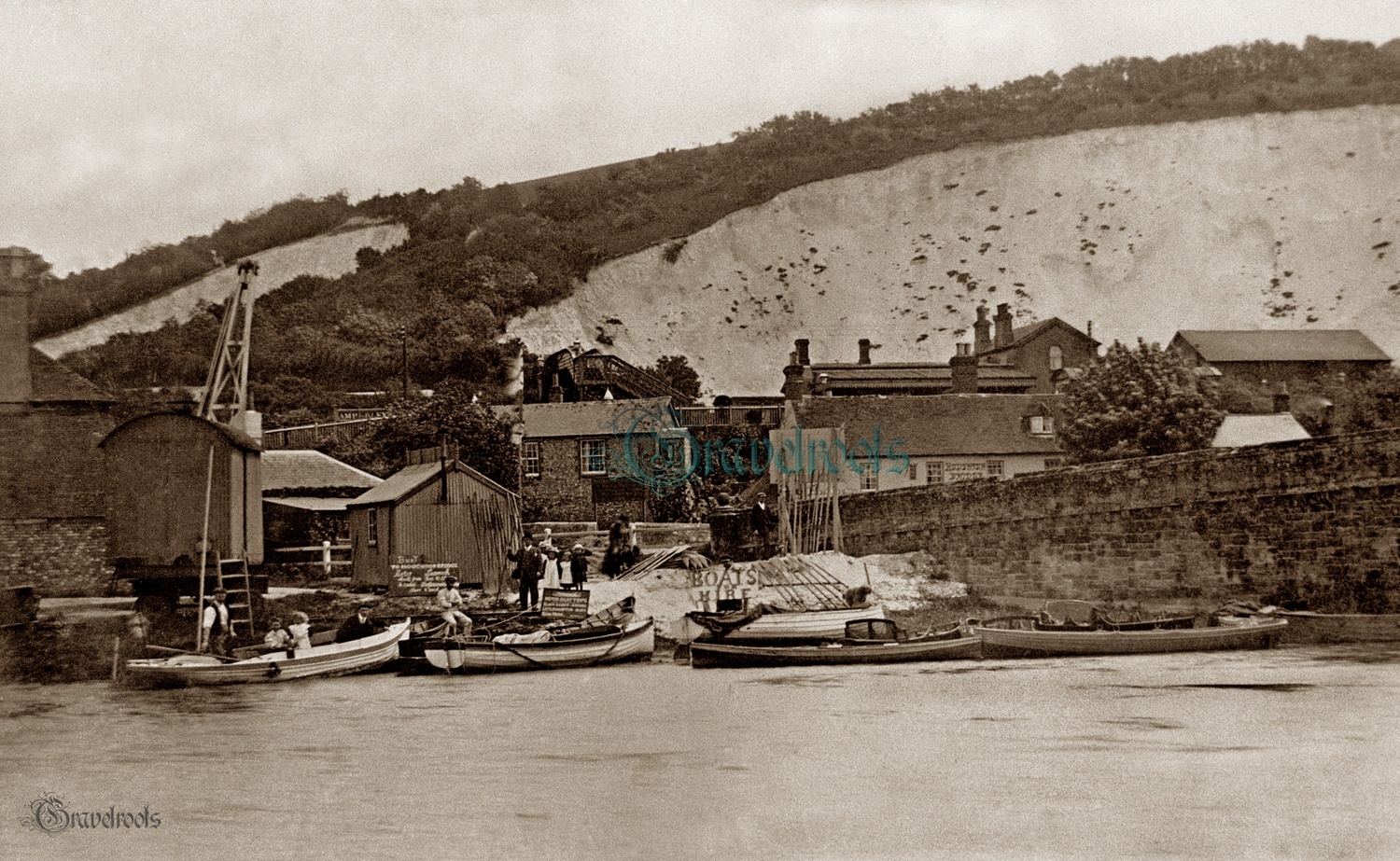 Old photos of Houghton Bridge, Amberley -  - click image below to return