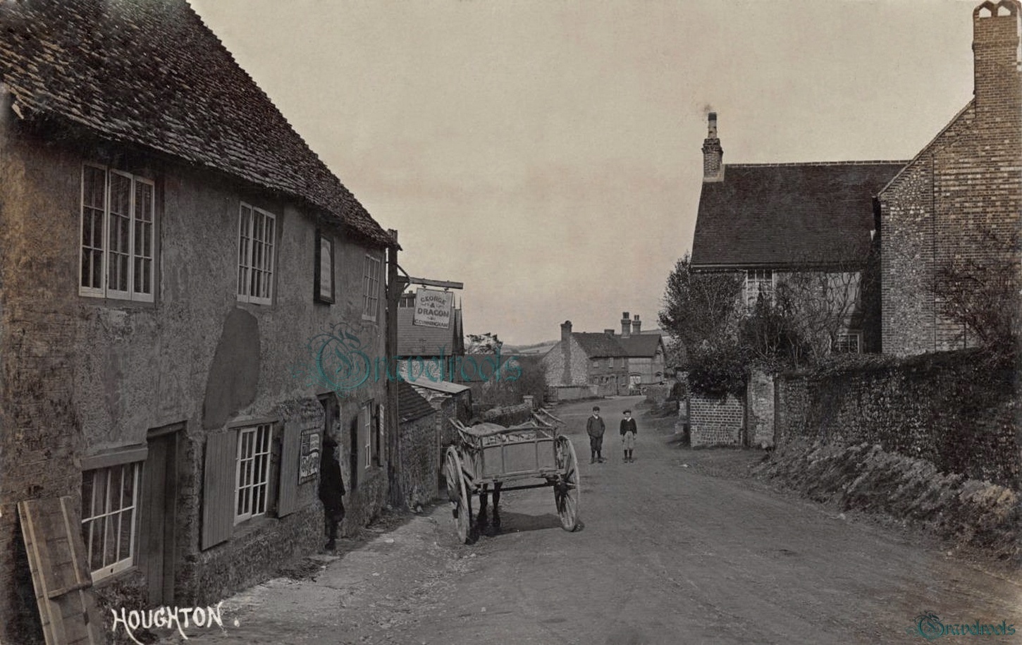 Old photos of George & Dragon Pub, Houghton, Nr Amberley -  - click image below to return