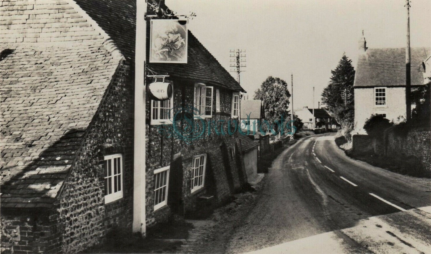 Old photos of George & Dragon Pub, Houghton, Nr Amberley - click image below to return