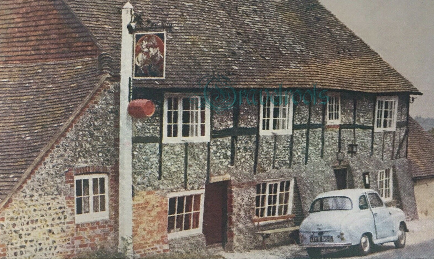 Old photos of George & Dragon Pub, Houghton, Nr Amberley - click image below to return