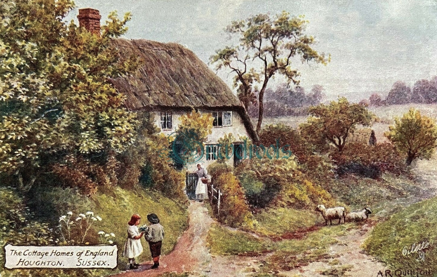 Old photos of South Lane, Houghton, Sussex - click image below to return