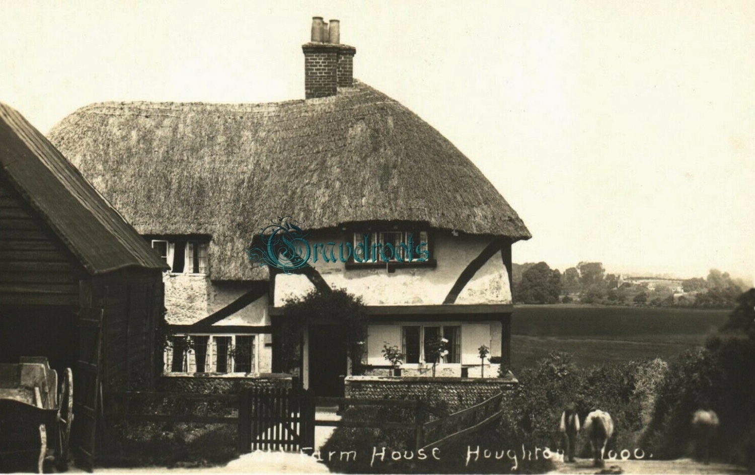 Old photos of Old Farmhouse, Houghton Lane, Houghton, Amberley -  - click image below to return
