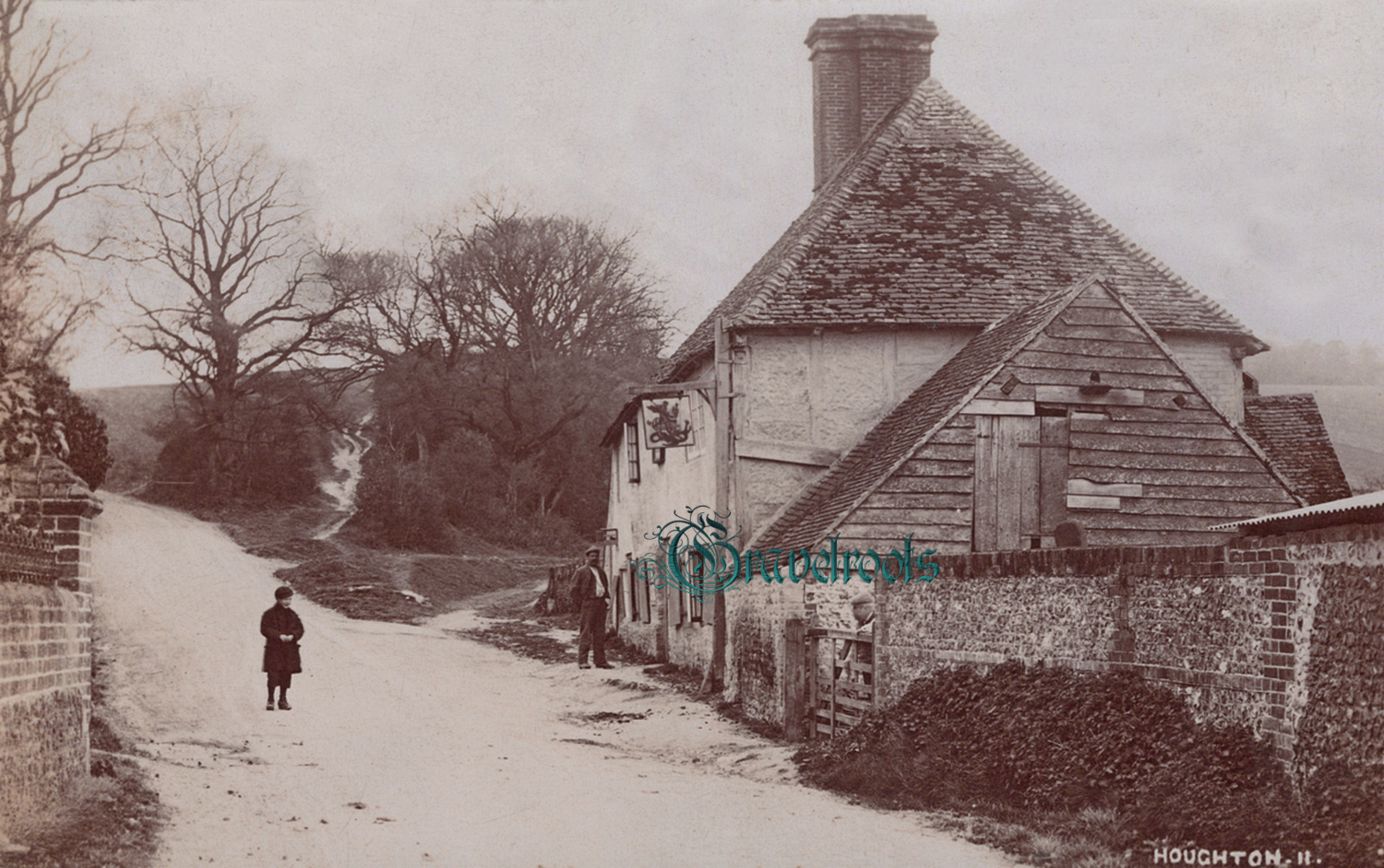 Old photos of George & Dragon Pub, Houghton, Nr Amberley -  - click image below to return