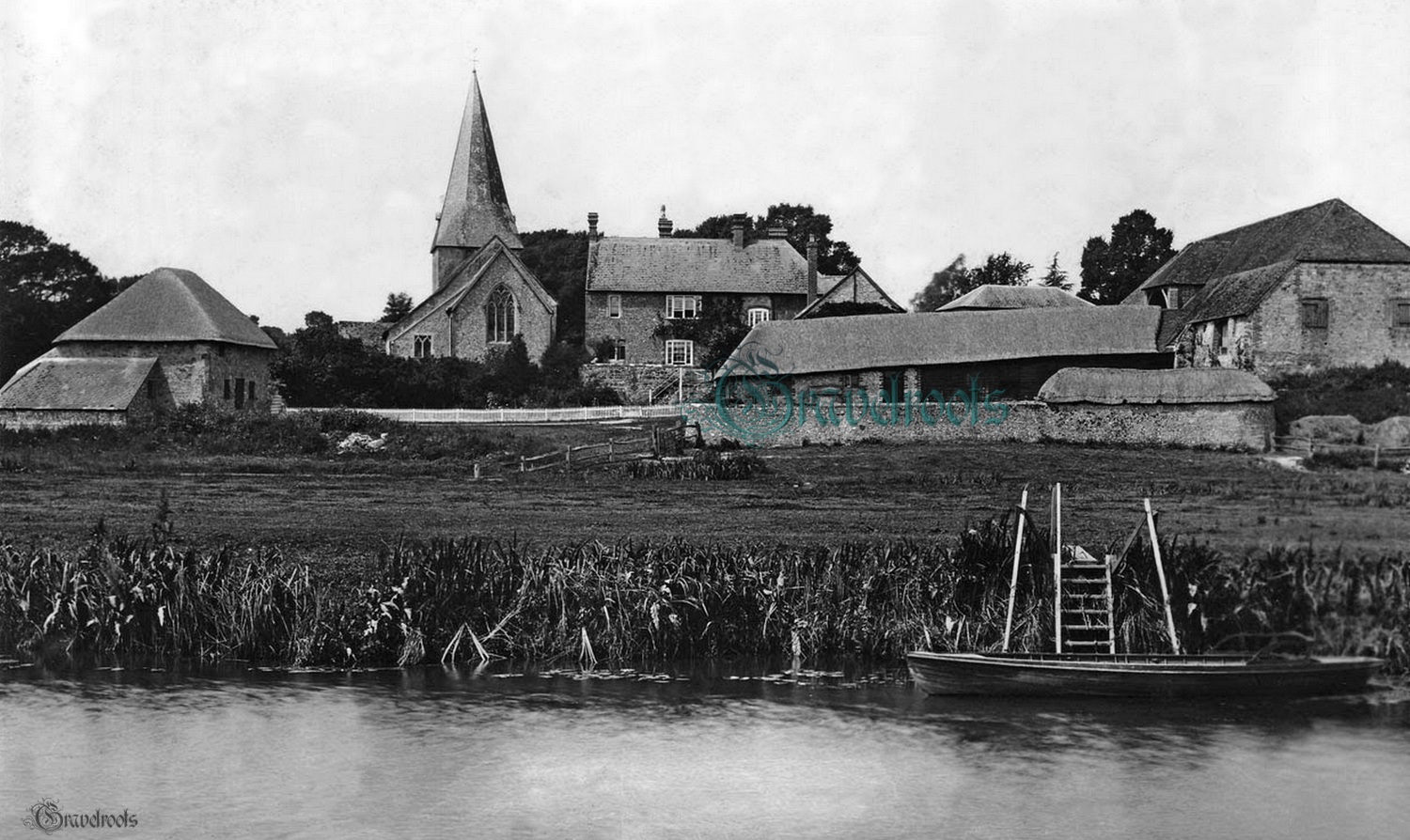  old photo of River Arun, Bury, Sussex - click image to return