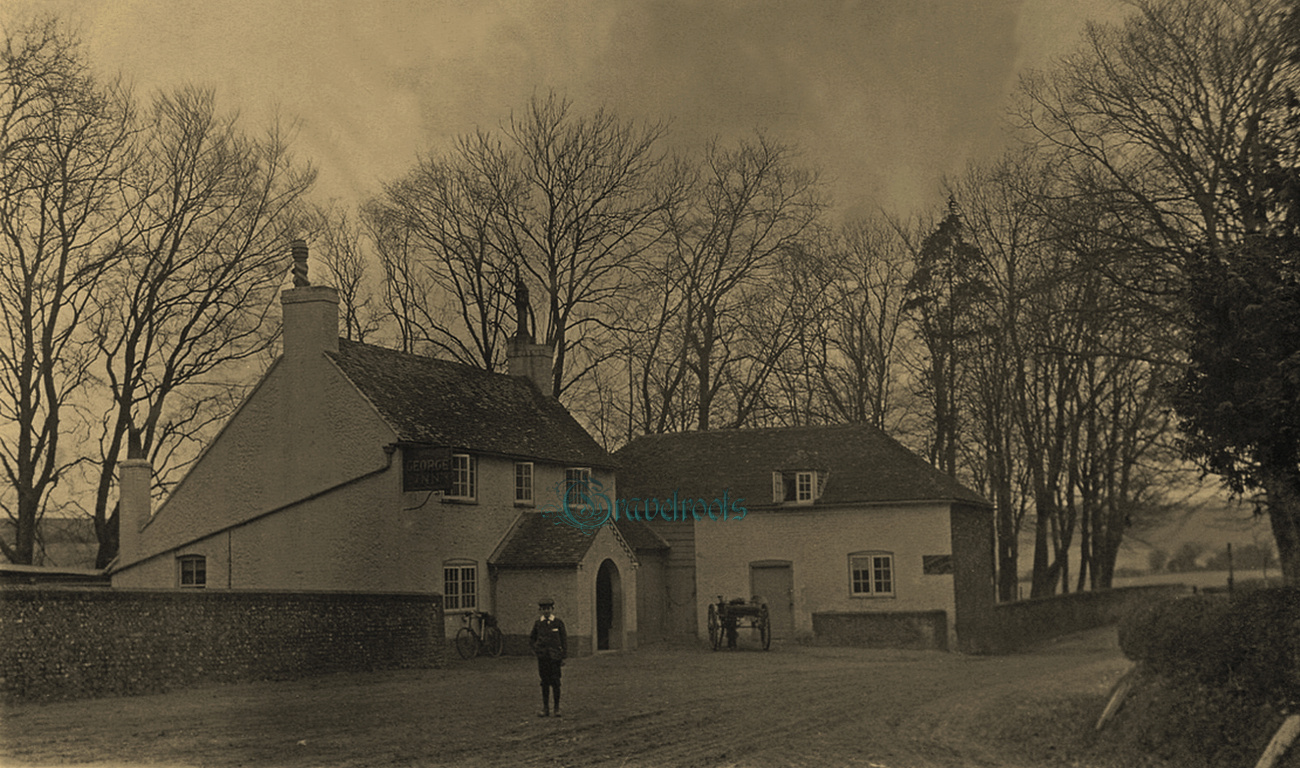Old photos of The George Inn, Eartham, Sussex - click image below to return