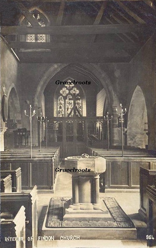 Old Findon Church, Sussex, click image to return