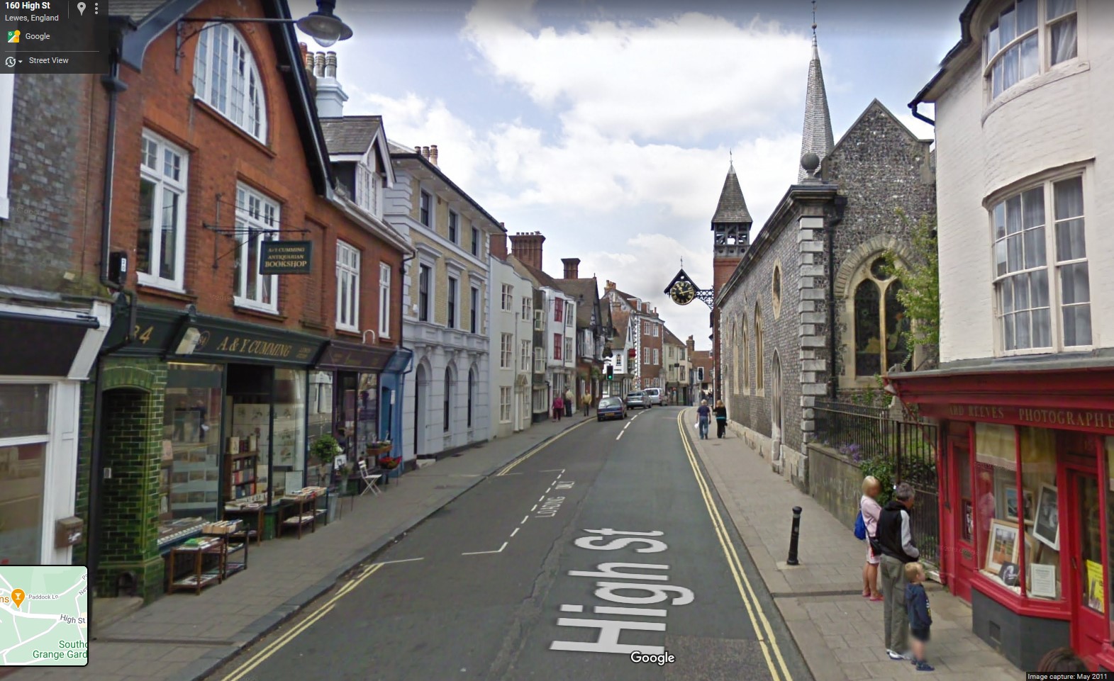 High Street, Lewes, Sussex - click image to return