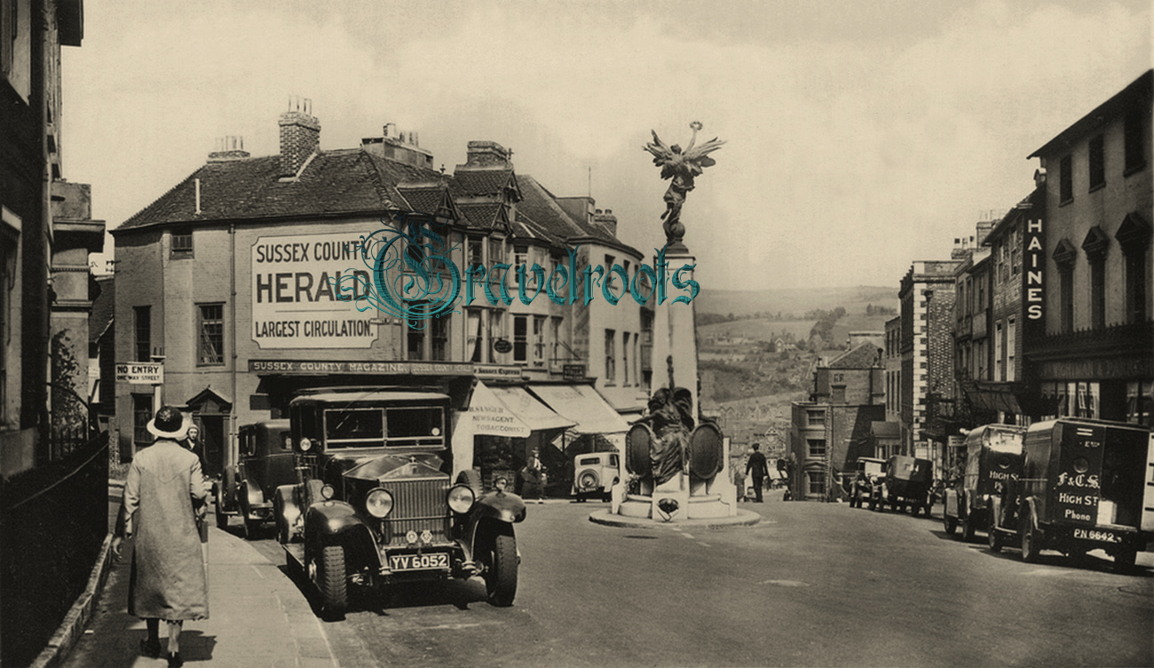  old photo of Lewes, Sussex - click image below to return