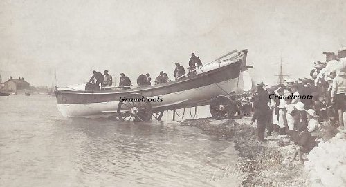 Lifeboat launching off Pier Road, Littlehampton