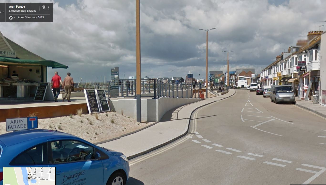 Pier Road & Harbour, Littlehampton - click image to return