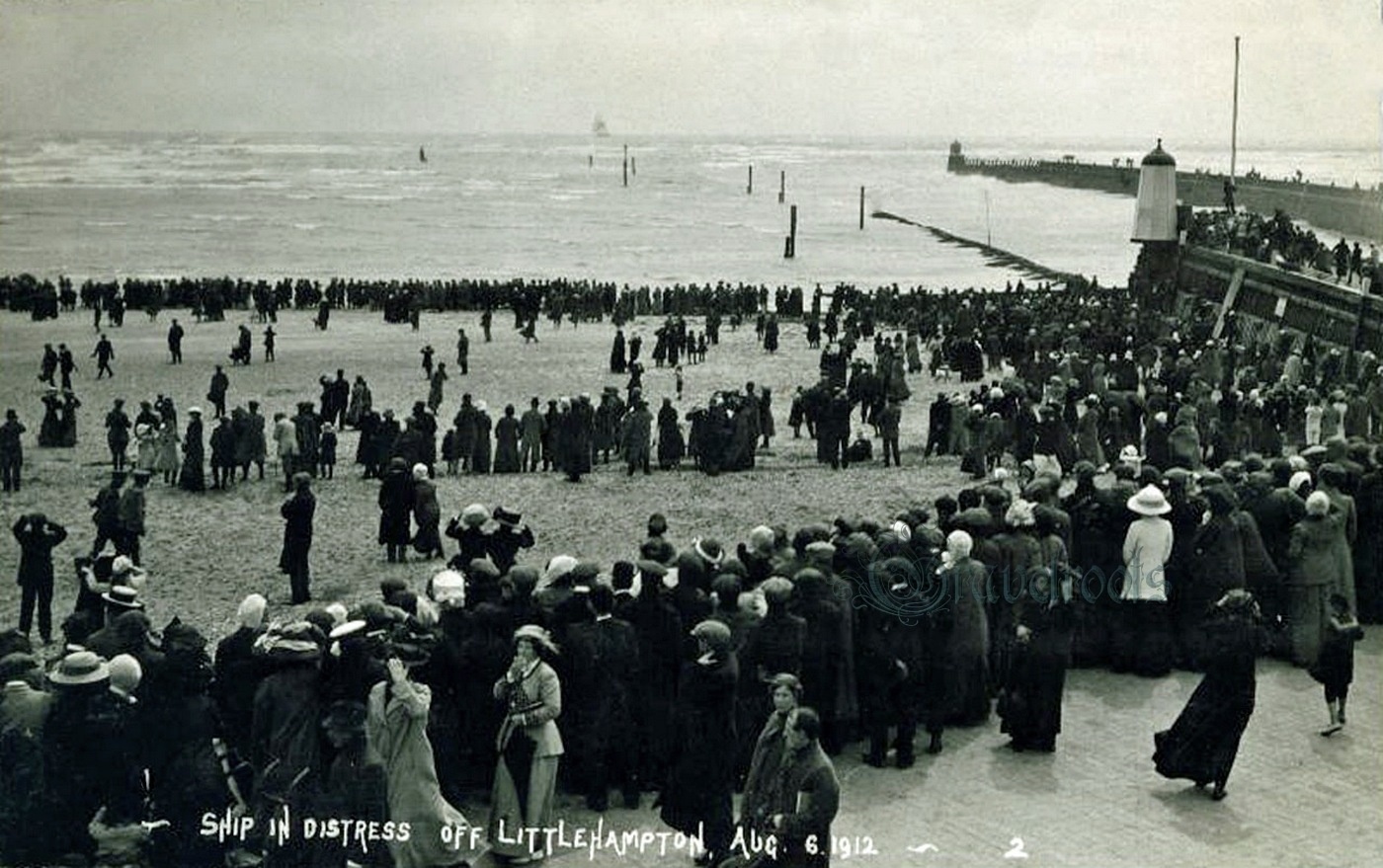 ship in distress off Littlehampton - click image to return