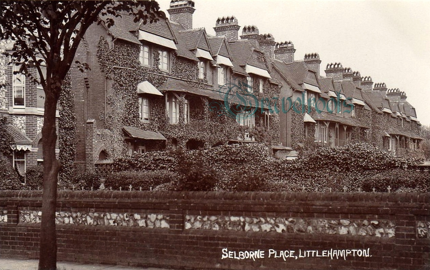  old photo of Selborne Place, Littlehampton, Sussex - click image below to return