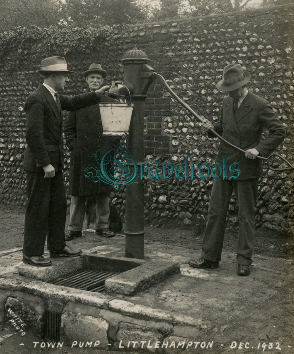  old photo of Littlehampton Town Water Pump, Sussex - click image below to return