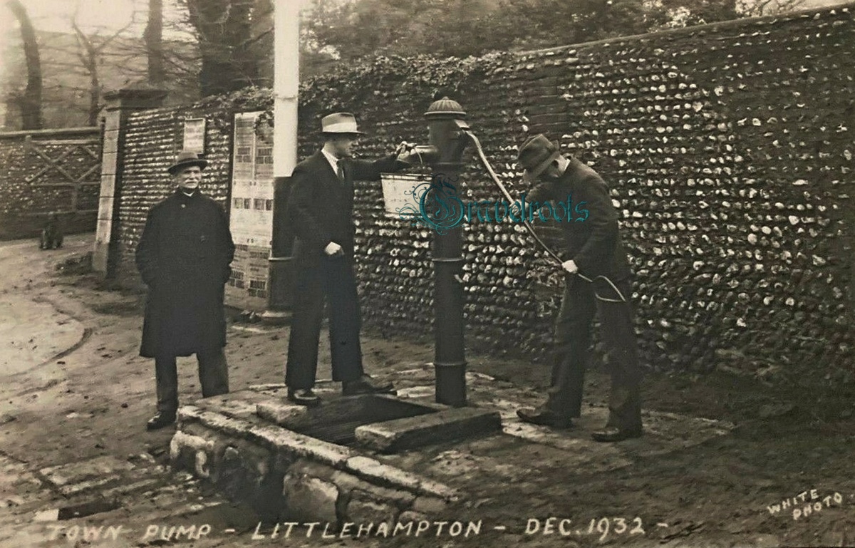  old photo of Littlehampton Town Water Pump, Sussex - click image below to return