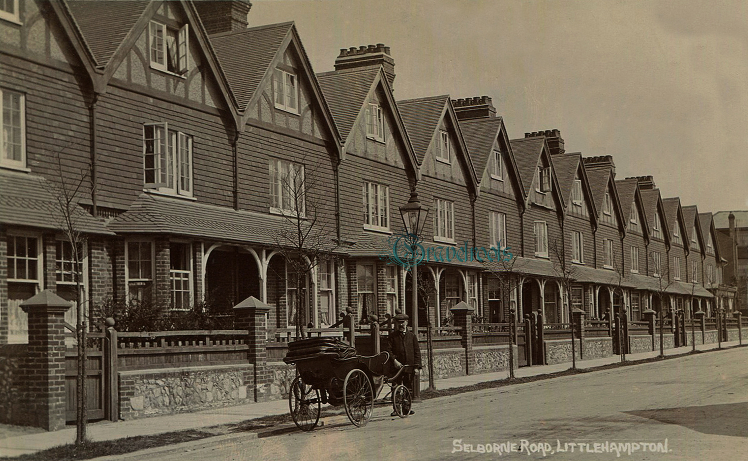  old photo of Selborne Road, Littlehampton, Sussex - click image below to return