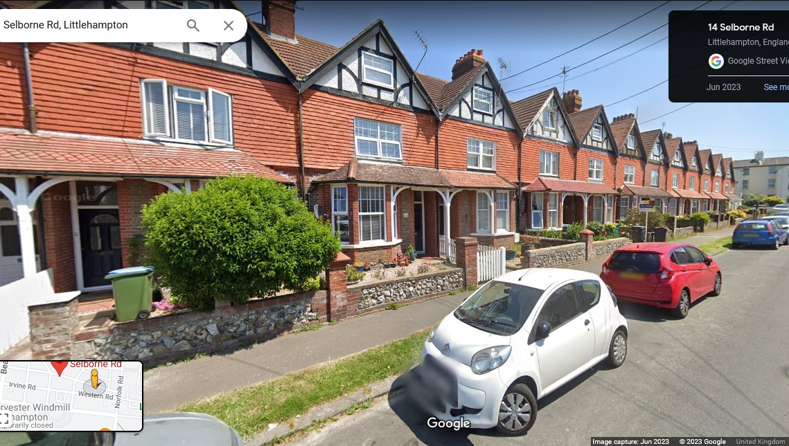 Selborne Road, Littlehampton, Sussex - click image to return
