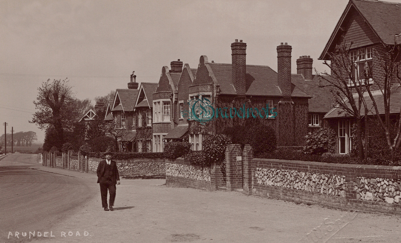  old photo of Arundel Road, Littlehampton, Sussex - click image below to return