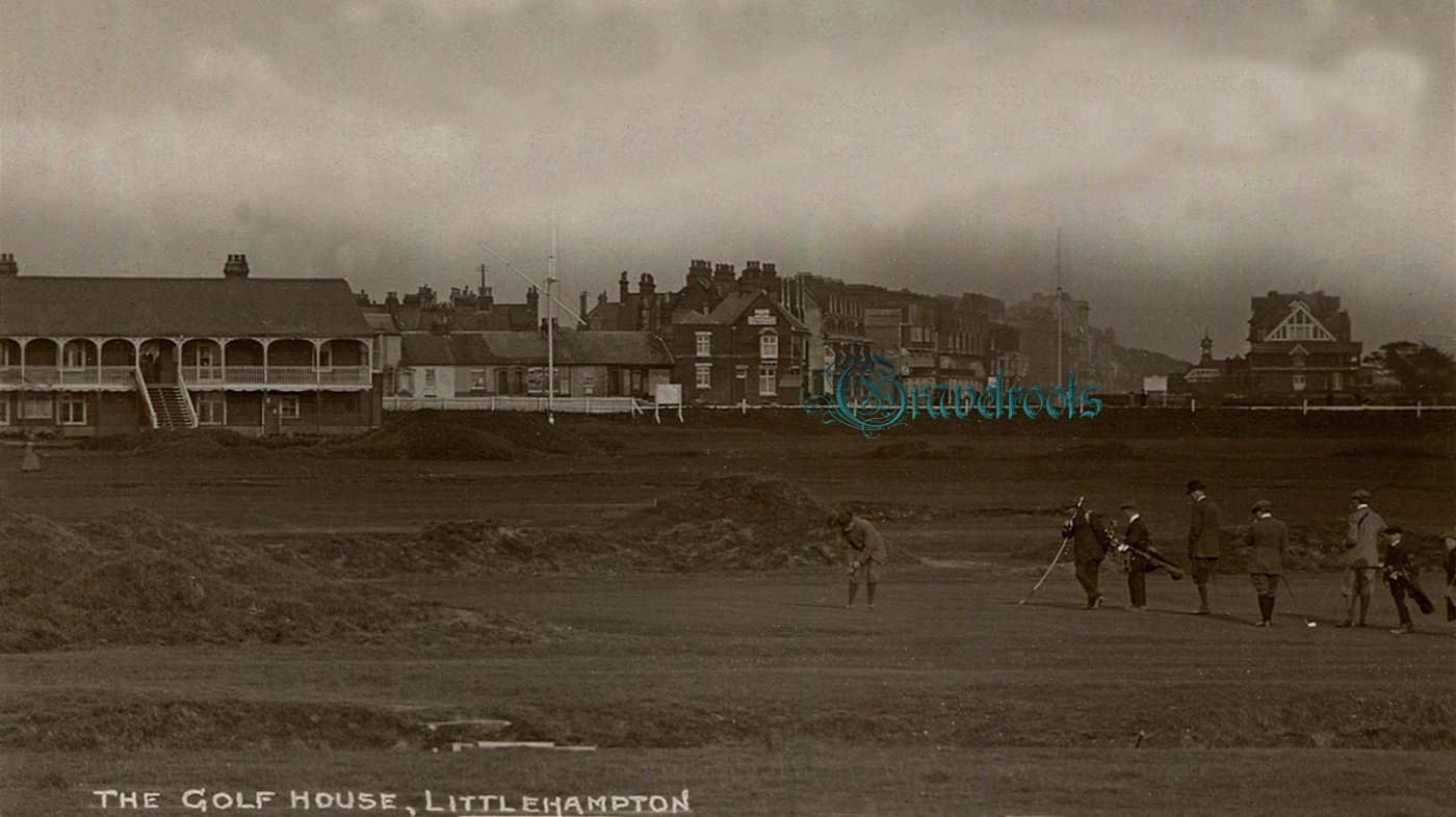  old photo of Golf Clubhouse, Littlehampton, Sussex - click image to return