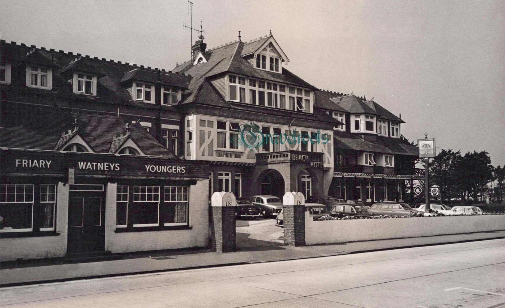  old photo of Beach Hotel, South Terrace, Littlehampton, Sussex - click image below to return