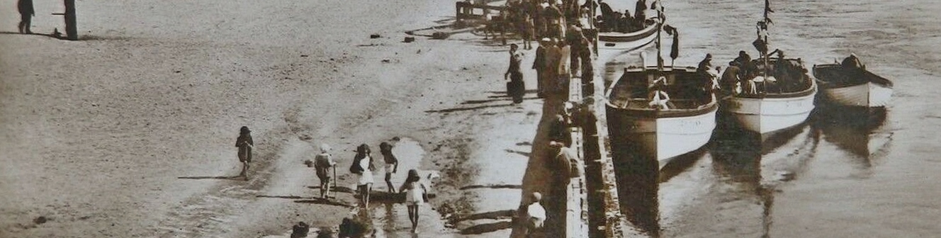  old photo of River Mouth, Littlehampton, Sussex - click image to return
