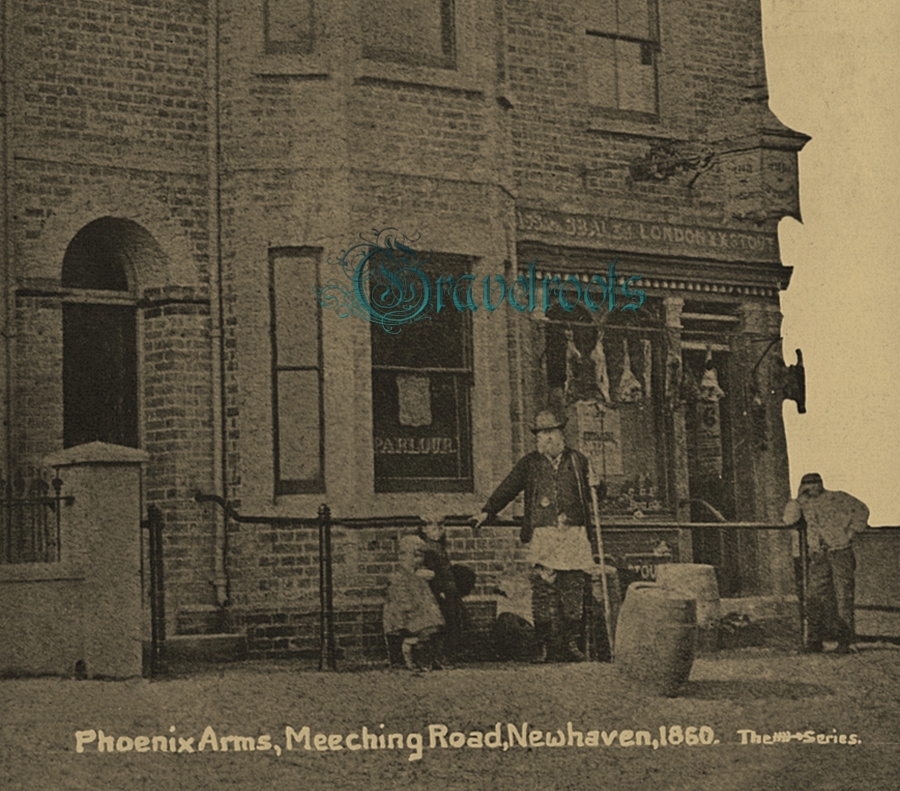  old photo of Phoenix Arms, Meeching Road, Newhaven, Sussex - click image below to return