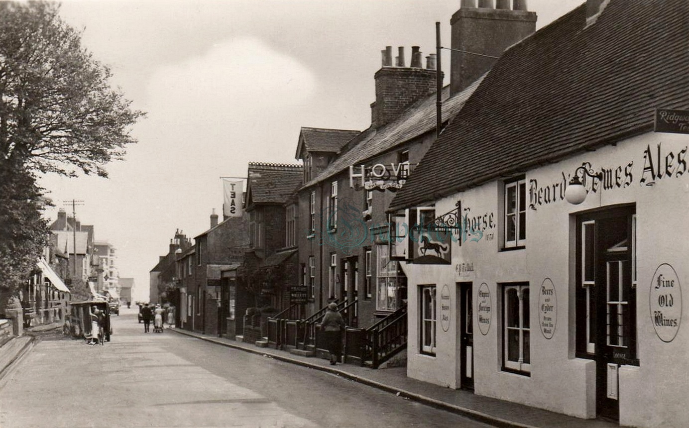 Old photos of Black Horse Pub, High Street, Rottingdean - click image below to return