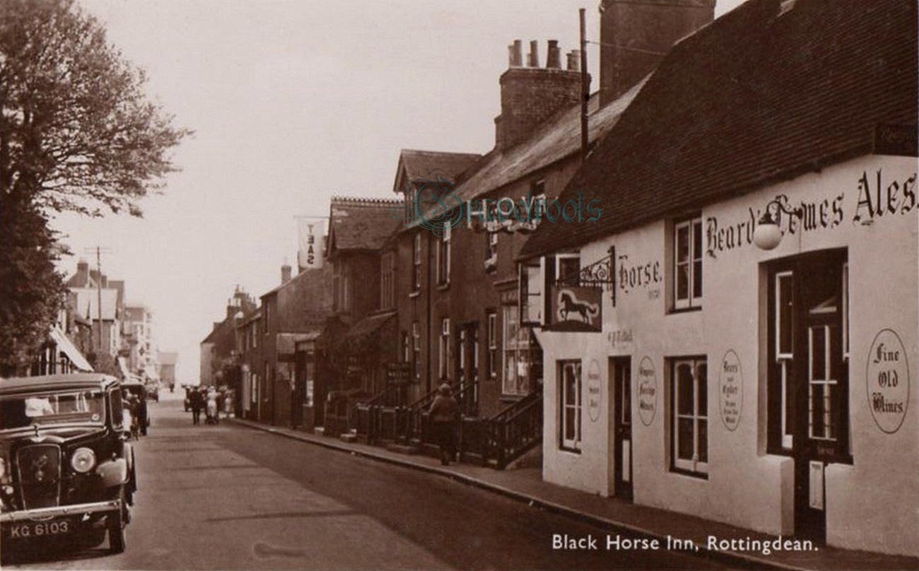  Old photos of Black Horse Pub, High Street, Rottingdean -  - click image below to return