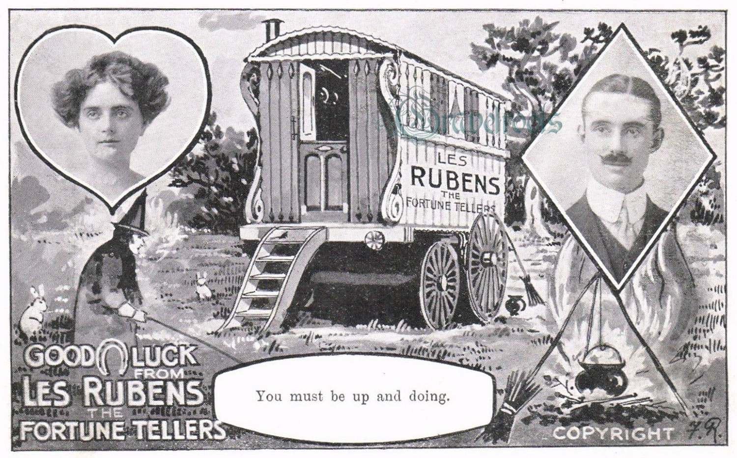  old Social history photos of Les Rubens, fortune tellers - click image to return