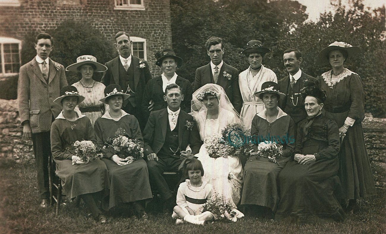 old Social history photos of Wedding at Worthing, Sussex - click image to return