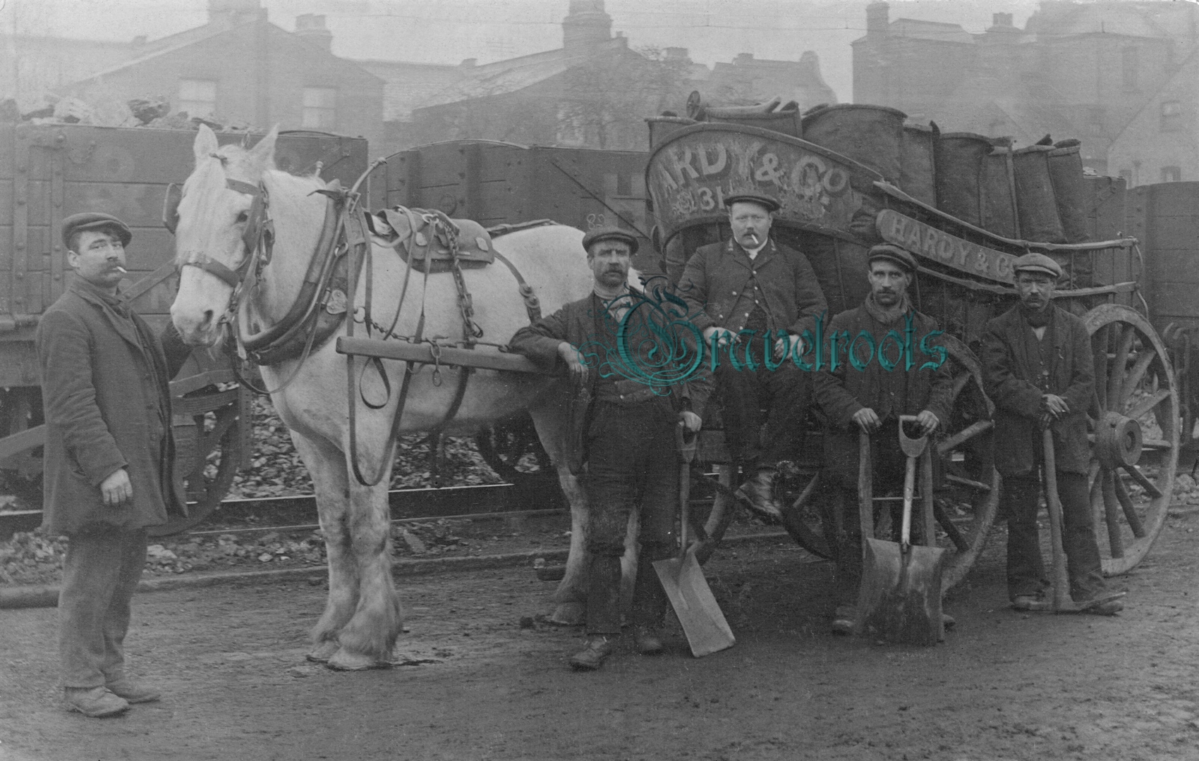  old Social history photos of Hardy & Co., Coal Merchants, Chiswick, London - c.pre1900 - click image to return