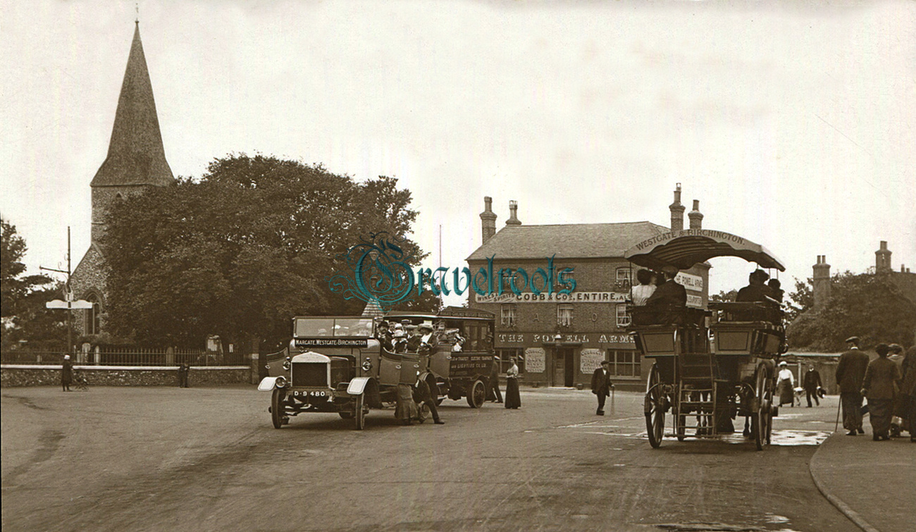 Powell Arms, The Square, Birchington-on-sea, Kent old photos of old Pubs Bars and Hotels - click image below to return