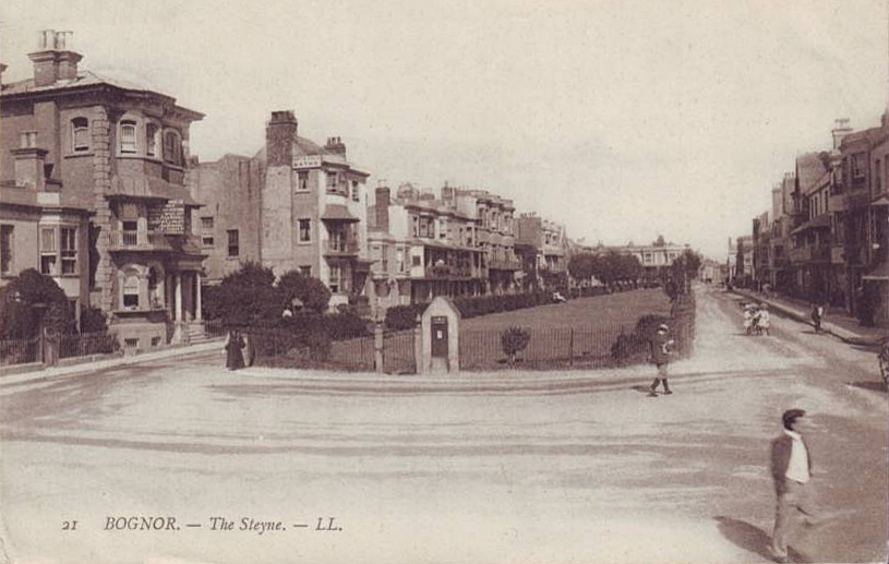 Old photo of The Steyne, Bognor, Sussex - see further images below