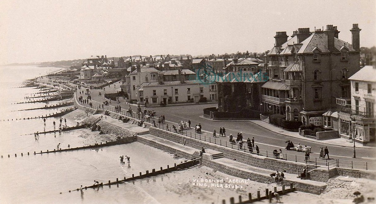 Old photo of Royal Hotel, Bognor Regis, Sussex - further image below