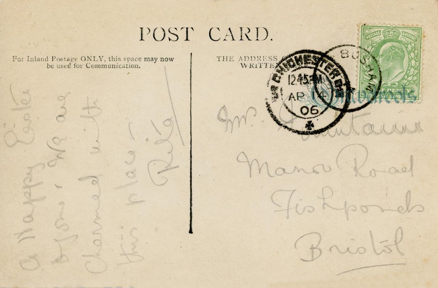 Bosham harbour c.1900, click image to return