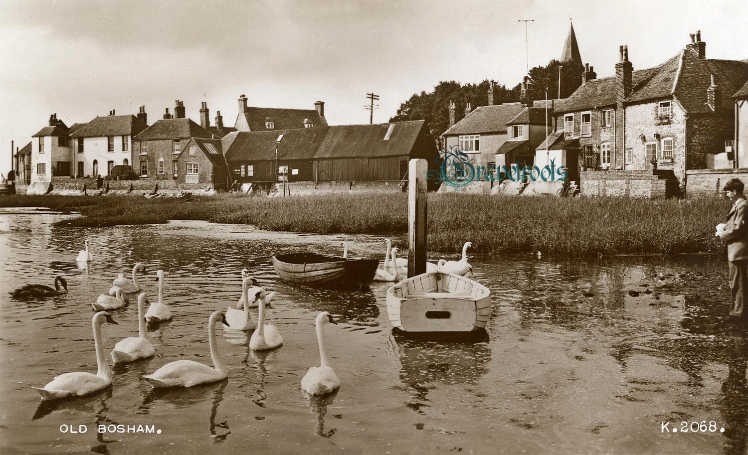  old photo of Bosham, Sussex - click image below to return
