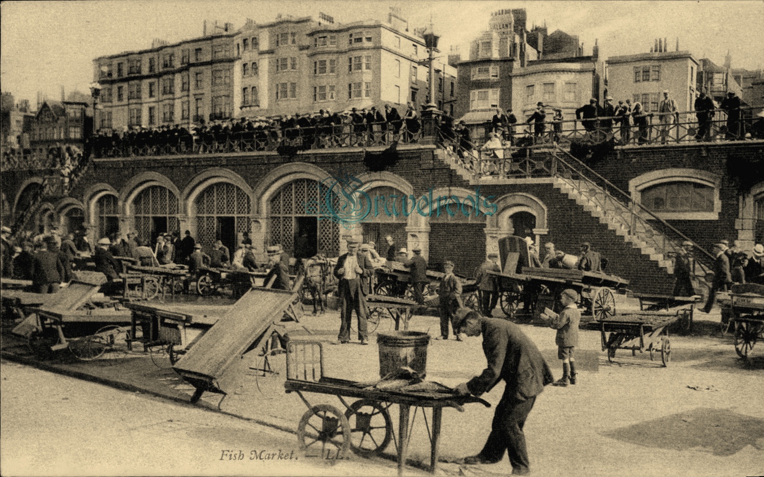 Old Brighton Fish Market photos -  - click image below to return