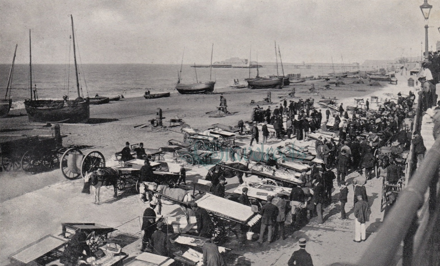 Old Brighton Fish Market photos - click image below to return