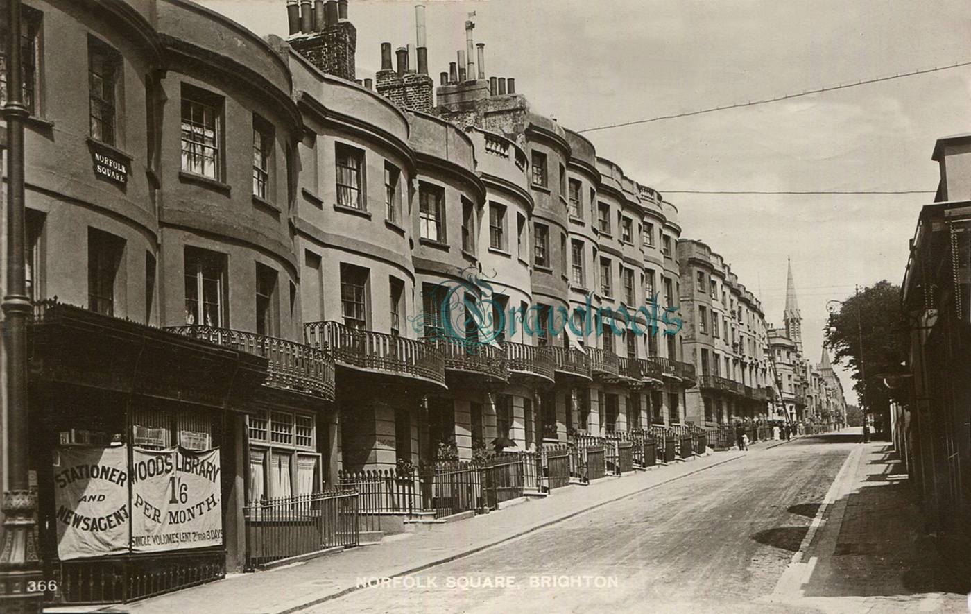 Old Norfolk Square, Brighton -  - click image below to return