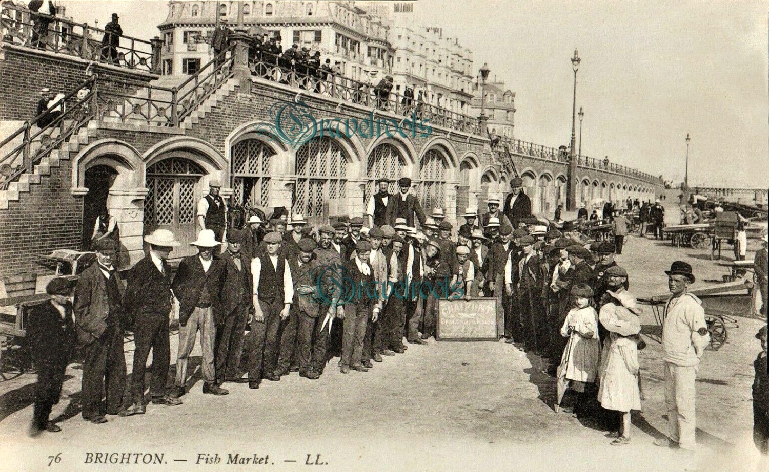 Old Brighton Fish Market photos - click image below to return