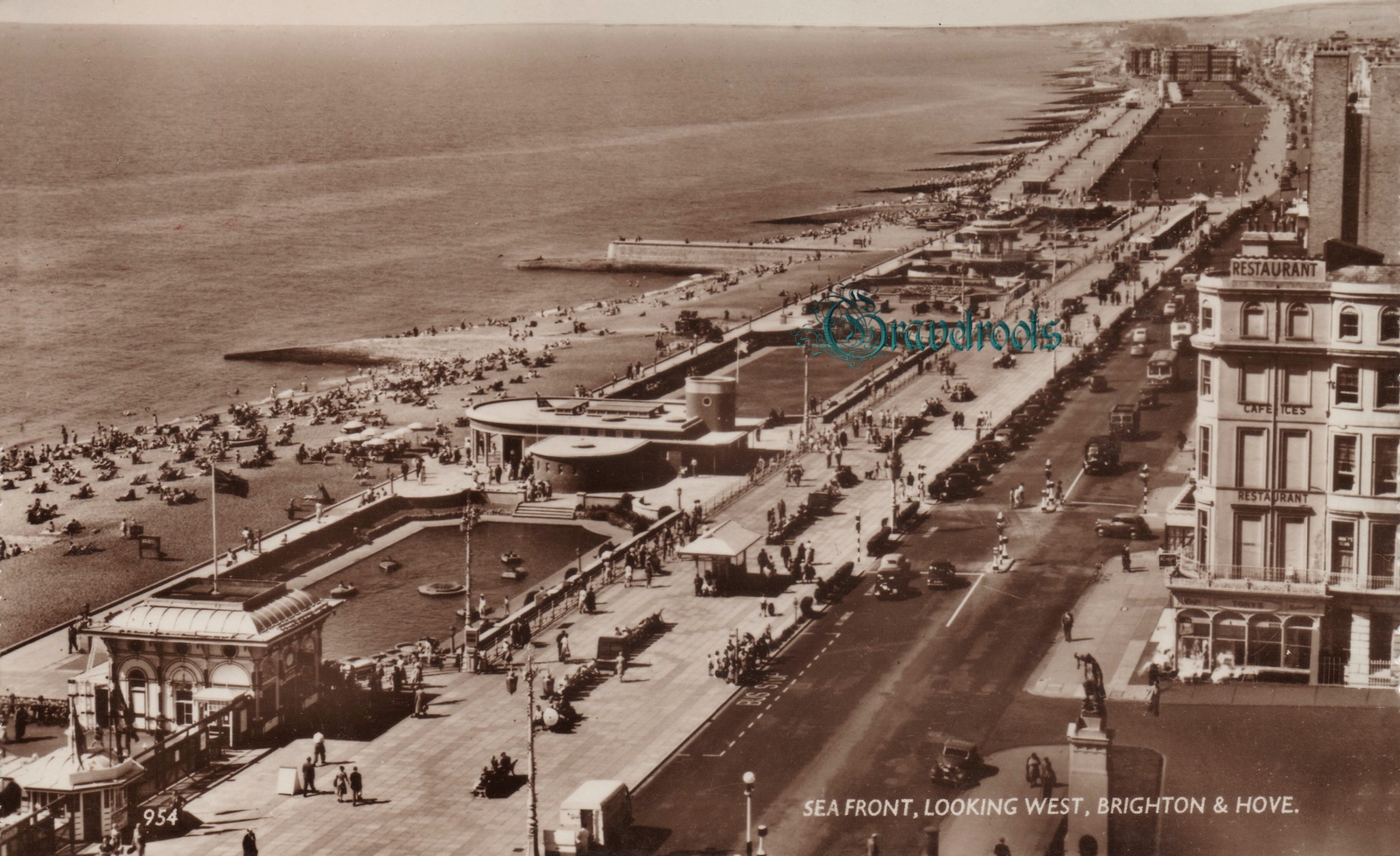 West Pier & Kings Road, Old Brighton & Hove -  - click image to return