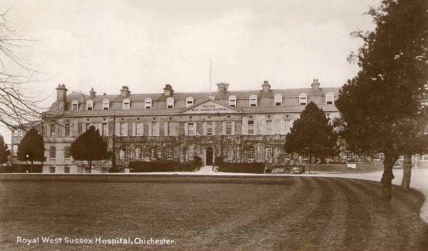  old photos of Royal West Sussex Hospital, Chichester Infirmary, Sussex - click image to return
