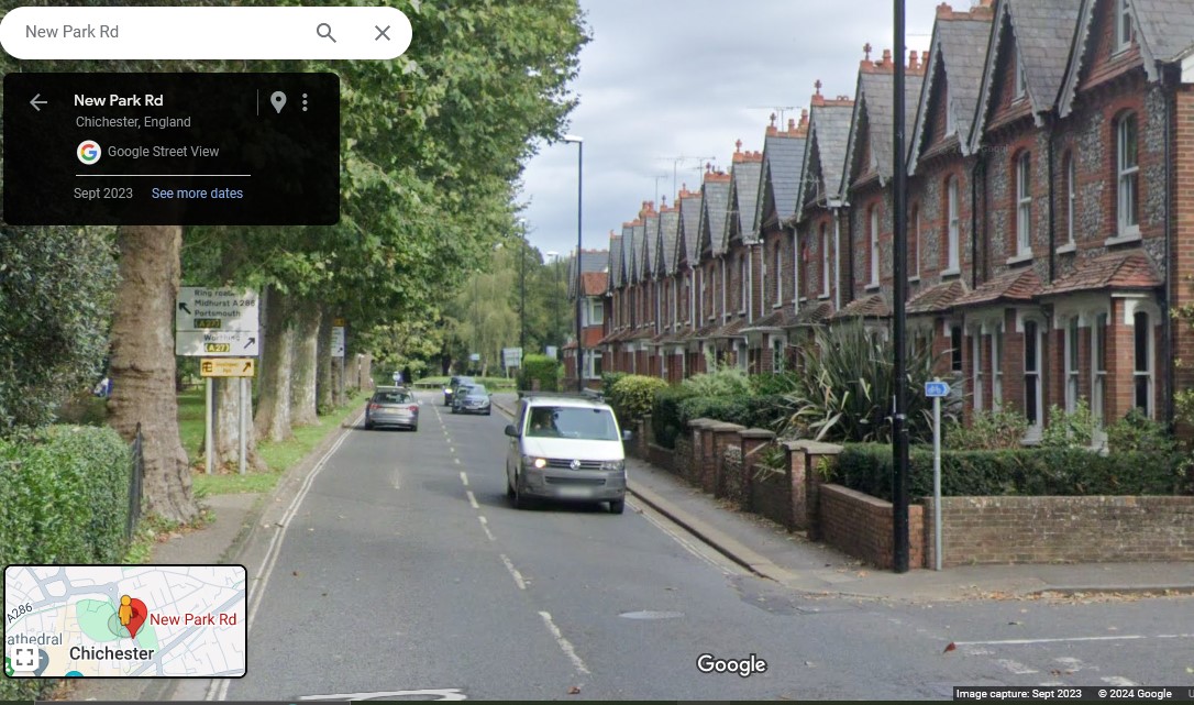 New Park Road, Chichester, Sussex - click image to return