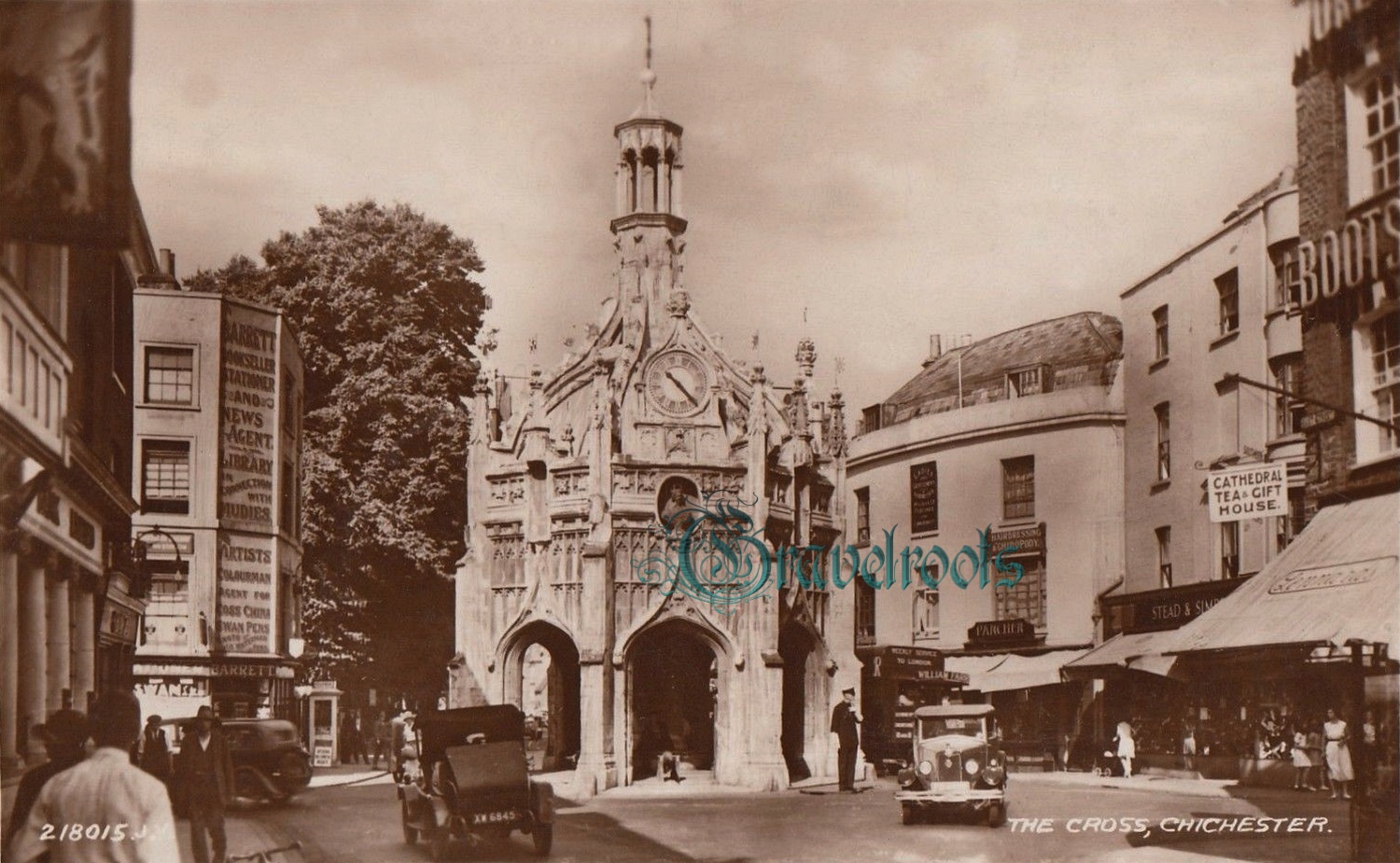 old photo of The Market Cross, Chichester, Sussex 1932 - click image to return
