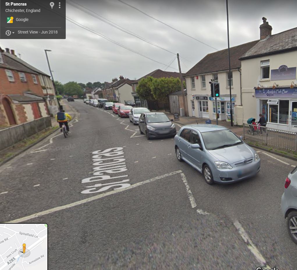 A285, St Pancras, Chichester, Sussex - click image to return