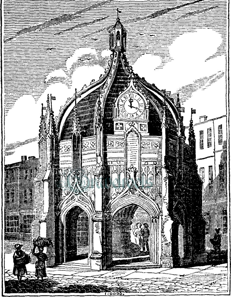 Drawing of the Cross, Chichester, Sussex - click image to return