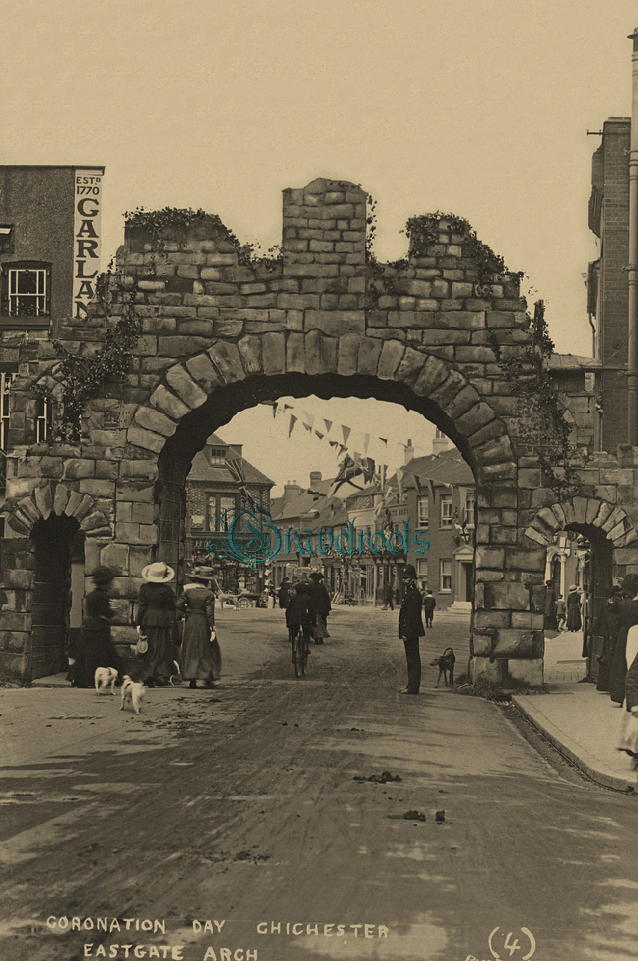 old photo of Eastgate, Chichester, Sussex - click image to return