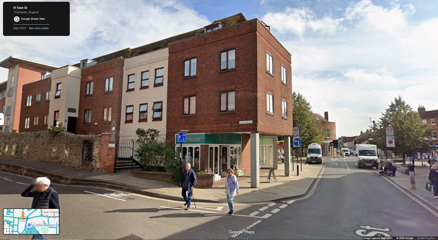 East Gate, Chichester, Sussex - click image to return